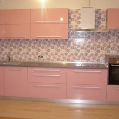 Светлая Кухня Роуз пастель