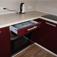 Угловая Кухня Вишня Милк