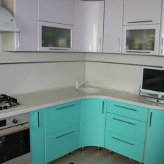 Угловая Кухня Бирюза